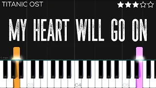 Titanic - My Heart Will Go On | Piano Tutorial (INTERMEDIATE)