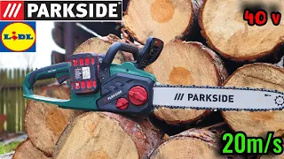 Parkside PKSA 40 Li-B2  Akumulatorowa piła łańcuchowa 40 V