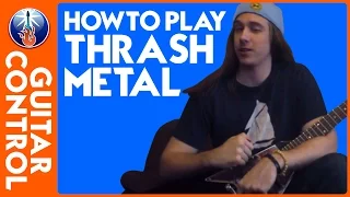 Rhythm Guitar Lesson - Thrash Metal Guitar Riffs with Down Picking Technique