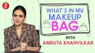 Amruta Khanvilkar Reveals Hidden Secrets Of Her Make Up Kit | What's In My Make Up Bag?
