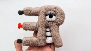 ASMR Unifon Alphabet Lore ƎR (Evan Arts version) Needlefelt Wool Art