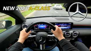 2023 Mercedes A-Class (163HP) - CITY DRIVE POV by M&M Classics | A200 AMG LINE NEW FACELIFT