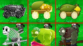 Plants vs Zombies Version Mod - All Cob Cannon Great War vs All Gargantuar Great War