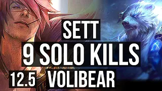 SETT vs VOLI (TOP) (DEFEAT) | 9 solo kills, 600+ games | BR Master | 12.5