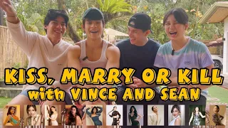 KISS, MARRY OR KILL WITH SEAN AND VINCE! 🤪 #LuvIsCaughtInHisArms || TEAM JOLLY