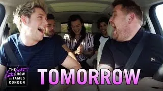 One Direction Carpool Karaoke: Tomorrow