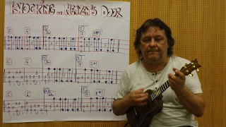 Fingerstyle UKULELE Lesson #121: KNOCKING ON HEAVEN'S DOOR (Bob Dylan)