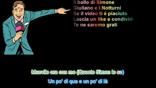 Il ballo di Simone Giuliano e i Notturni con testo scorrevole