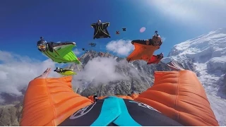 Awesome first wingsuit 12 ways at Aiguille du Midi - Chamonix