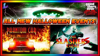 ALL *NEW* HALLOWEEN EVENTS IN GTA 5 ONLINE! (UFO, Phantom Ghost Car, Halloween Killers)