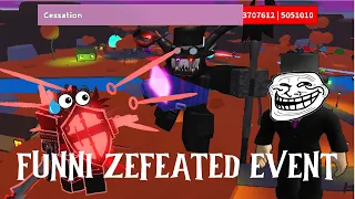 Funni Zefeated event - tower battles battlefront