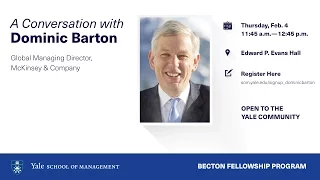 A Conversation with Dominic Barton