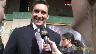 Lee Pace and his eyebrows at Hobbit premiere