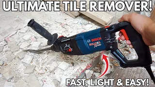 How To Remove Ceramic Tile Floor The Fast And Easy Way! Bathroom Tile Removal For Beginners! DIY