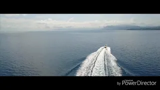 Drone footage of the ocean and BOATS