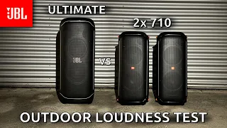 JBL Ultimate vs 2x 710 Outdoor Loudness Test