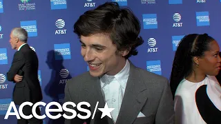 Timothée Chalamet's Hot Date For The Golden Globes Is His Mom! | Access