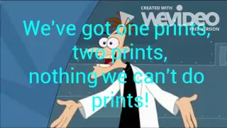 Phineas and Ferb with these blueprints lyrics