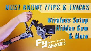 7 Tips and Tricks YOU MUST KNOW! FeiyuTech AK2000S DSLR Gimbal