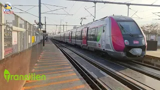 4K Paris Train | Gare de Saint Denis Transilien H | Euro Express