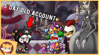 A 5 DAY OLD ACCOUNT walks into Chaos Root Abyss (No Cvel) | MapleStory | Coppersan Clips