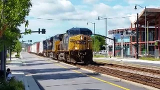 [Q410-29 GOES INTO EMERGENCY][CSX]126 AC44CW-ES44AH-SD70MAC Leading With 100+ Cars In Fay NC NB