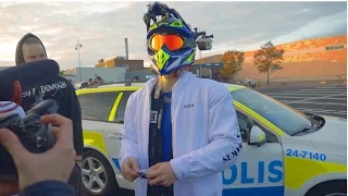 Supermoto vs. The Swedish Police 2 | BUSTED for real (funny)| BLDH