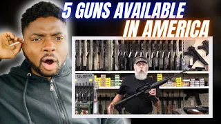 🇬🇧BRIT Reacts To 5 GUNS AVAILABLE IN AMERICA! *holy smokes 😅