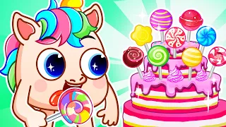 Lollipop Song 🍭🦄 Toddler Songs & Nursery Rhymes 📍🐮🐷 Kids Songs by Zozo Kids