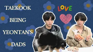 TAEKOOK being Yeontan's Parents | A compilation of Taekook as Yeontan's Dads