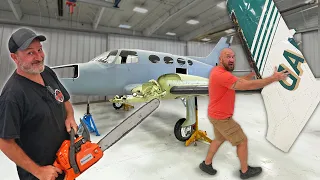 We're Cutting Up The Free Abandoned Airplane