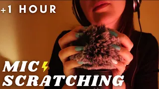 ASMR - FAST and AGGRESSIVE SCALP SCRATCHING MASSAGE | mic scratching with FLUFFY cover | NO talking