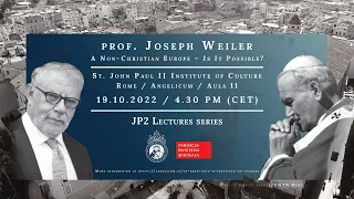 JP2 Lectures // Prof. Joseph Weiler: A Non-Christian Europe – Is It Possible?