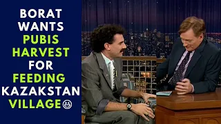 Borat | Borat desires a harvest of pubis to feed a village in Kazakhstan.