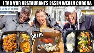 Wir essen 1 Tag lang VOR unseren Lieblings-Restaurants (wegen Conora weisch bscheid)