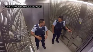 Cops live in the elevator