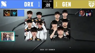 DRX vs. GEN Игра 3 | Round 2 LCK Summer 2020 | ЛЦК Чемпионат Корея | DragonX vs GEN.G