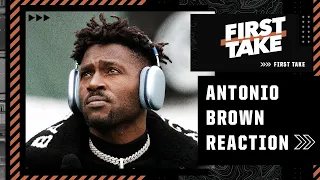 First Take reacts to Antonio Brown leaving during the game in the Buccaneers-Jets matchup