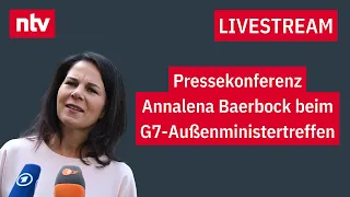 LIVE: Pressekonferenz Annalena Baerbock beim G7-Außenministertreffen