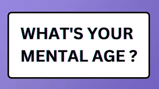 What is your Mental age ? | Mental Age test | QuizCrafters