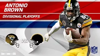 Antonio Brown's 7 Grabs, 132 Yards & 2 TDs! | Jaguars vs. Steelers | Divisional Round Player HLs