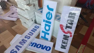 How to make vinyl sign Board # acrylic led sign