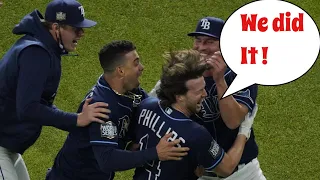 Rays win on epic walk off hit from Brett Phillips /Rays vs Dodgers / Game 4 World Series 2020