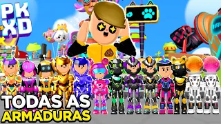 TESTEI TODAS AS ARMADURAS QUE JÁ EXISTIRAM NO PK XD! QUAL A MELHOR?!