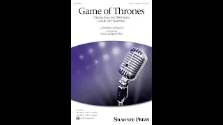 Game of Thrones (Theme from the HBO Series) (SATB Choir, a cappella) - Arranged by Paul Langford