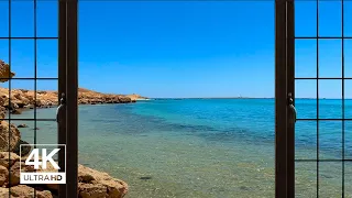 4k Egypte Red Sea Window view - Relaxing, Calming, Ambience, white noise