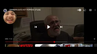 GRANDPA EATS HOT PEPPERS PRANK REACTION