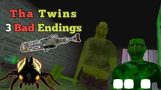 Tha Twins Vs MrXantu Vs Mr Meat endings Horror Game