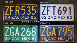 Zacatecas, 🚘 🚍 Placas De Automovil, Camioneta, Taxi, Comercio