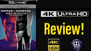 Batman V Superman: Dawn of Justice Ultimate Edition Remastered (2016) 4K UHD Blu-ray Review!